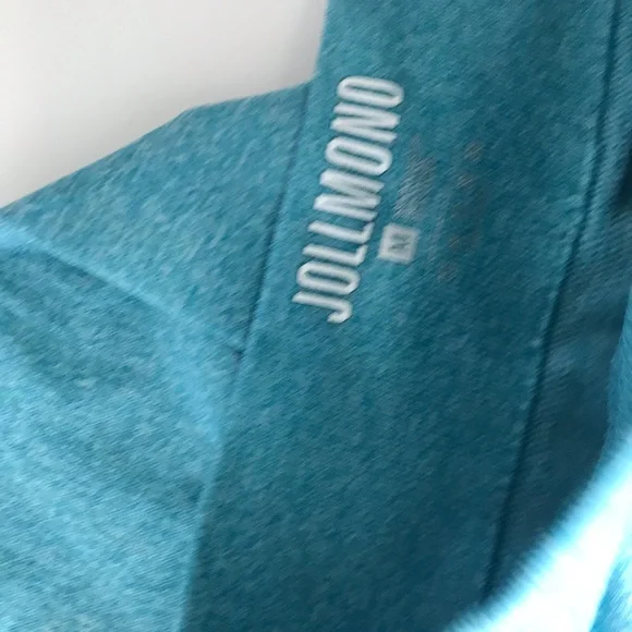 jollmono sport athletic putfit women’s size M blue cropped top leggings - Picture 4 of 7